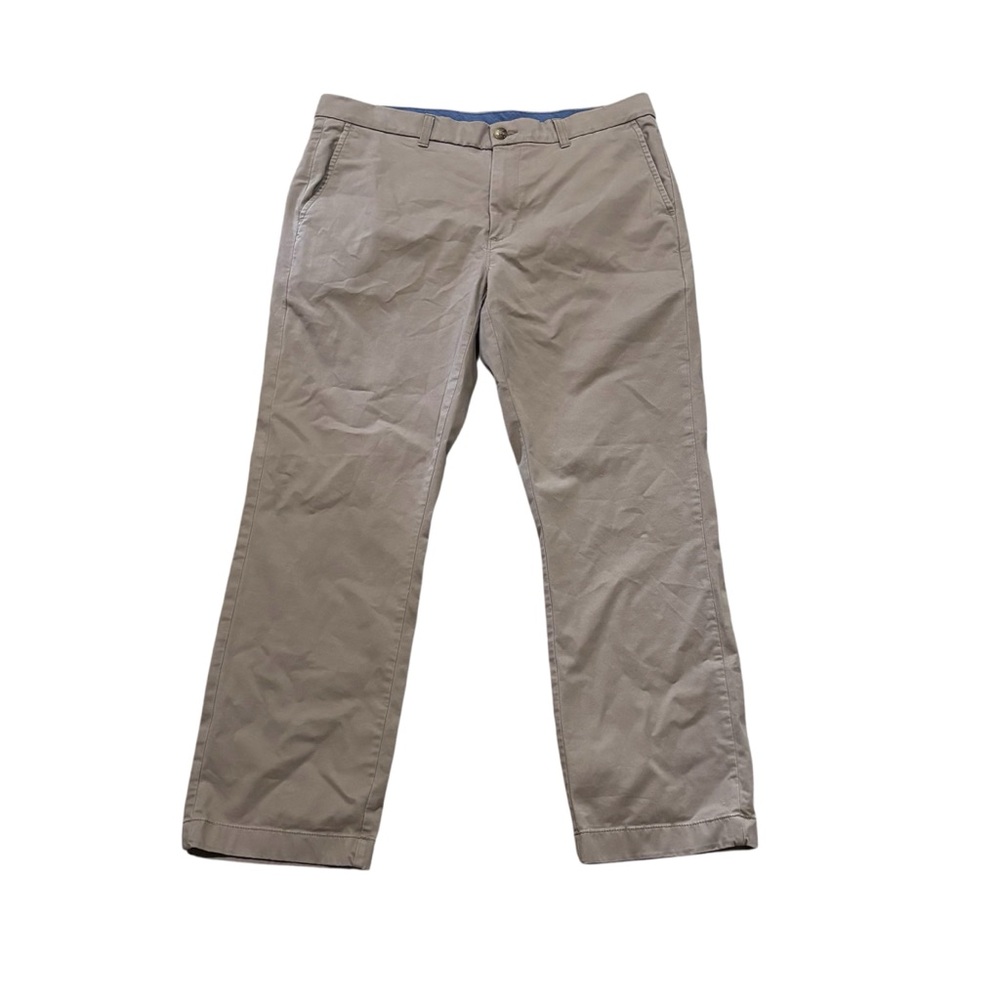 Men’s ROWM Tan Cotton Twill Preppy Summer Chino Size 36 Waist 29” Inseam